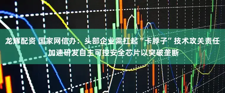 龙辉配资 国家网信办：头部企业需扛起“卡脖子”技术攻关责任 加速研发自主可控安全芯片以突破垄断